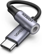Переходник аудиоадаптер Ugreen кабель USB Type-C - 3.5 mm DAC chip для наушников Grey (YM1031)
