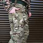 Мужские брюки G3 демисезонные повседневные с наколенниками в комплекте Рип-стоп KL101 с износостойкого материала с накладными и прорезными карманами липучками под коленом Мультикам XXL (Kali) - изображение 5