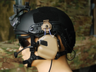 Активні навушники Earmor М32Н із кріпленням та гарнітурою під шолом Чорний (Kali) KL137 - зображення 5