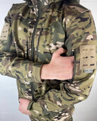 Військова чоловіча куртка Accord Soft-shell на флісі Мультикам XL (Kali) KL015 - зображення 4