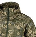 Мужская зимняя теплосохраняющая куртка SoftShell Max-Heat ММ-14 с капюшоном Пиксель ВСУ M (Kali) KL059 - изображение 5