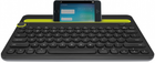 Klawiatura bezprzewodowa Logitech Multi-Device Keyboard K480 Bluetooth DEU Black (920-006350) - obraz 3