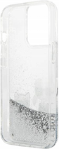 Etui CG Mobile Karl Lagerfeld Liquid Glitter Karl&Choupette do Apple 13/13 Pro Srebrny (3666339027353) - obraz 2