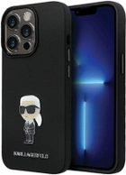 Etui CG Mobile Karl Lagerfeld Silicone Iconic Metal Pin do Apple iPhone 13/13 Pro Czarny (3666339165932) - obraz 1
