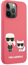 Панель CG Mobile Karl Lagerfeld Silicone Karl&Choupette для Apple iPhone 13/13 Pro Pink (3666339027155) - зображення 2