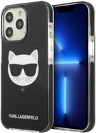 Etui CG Mobile Karl Lagerfeld Choupette Head do Apple iPhone 13/13 Pro Czarny (3666339048501) - obraz 1