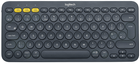 Клавіатура бездротова Logitech K380 Multi-Device Bluetooth DEU Dark Grey (920-007566) - зображення 1