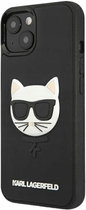 Etui CG Mobile Karl Lagerfeld 3D Rubber Choupette do Apple iPhone 13 mini Czarny (3666339028138) - obraz 1