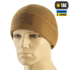 Шапка M-Tac Watch Cap Elite фліс 320г/м2 з липучкою Coyote Brown M (00-00013481) - зображення 1