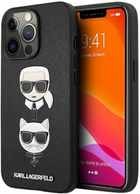 Etui CG Mobile Karl Lagerfeld Saffiano Karl&Choupette do Apple iPhone 13 Pro Max Czarny (3666339028688)