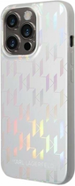 Панель CG Mobile Karl Lagerfeld Monogram Iridescent для Apple iPhone 14 Pro Silver (3666339093099) - зображення 2
