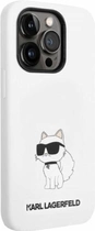 Панель CG Mobile Karl Lagerfeld Silicone Choupette для Apple iPhone 14 Pro White (3666339086787) - зображення 2