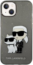 Etui CG Mobile Karl Lagerfeld Glitter Karl&Choupette do Apple iPhone 14 Plus Czarny (3666339087210) - obraz 2