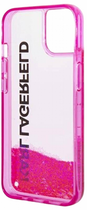 Etui CG Mobile Karl Lagerfeld Liquid Glitter Elong do Apple iPhone 14 Plus Rozowy (3666339091590) - obraz 2