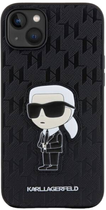 Etui CG Mobile Karl Lagerfeld Saffiano Monogram Iconic do Apple iPhone 14 Plus Czarny (3666339122553) - obraz 3