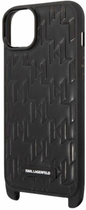 Панель CG Mobile Karl Lagerfeld Monogram Plaque Logo Strap для Apple iPhone 14 Plus Black (3666339093242) - зображення 3