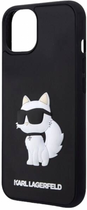 Панель CG Mobile Karl Lagerfeld Rubber Choupette 3D для Apple iPhone 14 Black (3666339122669) - зображення 3