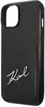 Etui CG Mobile Karl Lagerfeld Signature Logo Cardslot do Apple iPhone 14 Czarny (3666339094270) - obraz 3