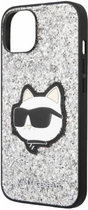 Etui CG Mobile Karl Lagerfeld Glitter Choupette Patch do Apple iPhone 14 Srebrny (3666339099435) - obraz 3