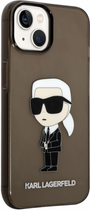 Etui CG Mobile Karl Lagerfeld Iconic Karl Lagerfeld do Apple iPhone 14 Czarny (3666339087043) - obraz 1