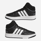 Підліткові черевики для хлопчика adidas Hoops Mid 3.0 K GW0402 38 (5UK) Чорні (4065418332538) - зображення 14