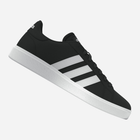 Tenisówki męskie z eko skóry do kostki Adidas Grand Court Base 2.0 GW9251 43.5 (UK 9) Czarne (4065426721188) - obraz 10