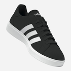 Tenisówki męskie z eko skóry do kostki Adidas Grand Court Base 2.0 GW9251 44 (UK 9.5) Czarne (4065426717471) - obraz 9