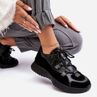 Sneakersy damskie skórzane na platformie do kostki Zazoo M01/2 40 Czarne (5905677957792) - obraz 8
