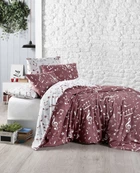 Постельное белье First Choice ранфорс - Major dark red евро