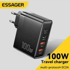 Сетевое зарядное устройство Essager GAN 100W (2 Type-C + 2 USB)