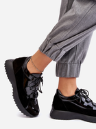 Sneakersy damskie skórzane na platformie do kostki Zazoo M01/2 41 Czarne (5905677958256) - obraz 6