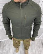 Армейская куртка Combat ткань soft-shell на флисе Оливковый L (Kali)