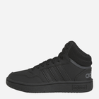 Jesienne trzewiki chłopięce Adidas Hoops 3.0 Mid K HR0228 39 (UK 6.5) Czarne (4065415596438) - obraz 3