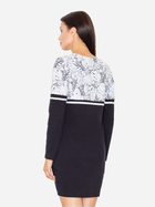 Sukienka tunika damska Figl M510 S Czarno-biała (5901299595695) - obraz 2