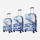 Набір валіз на 4 коліщатках 3 шт Semi Line T5653-0 Білий/Синій (5903563565304) - зображення 1