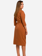 Sukienka kopertowa damska wiązana w pasie Stylove S175 XL Imbir (5903068444586) - obraz 2