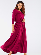 Сукня жіноча Awama A455 L/XL Бордова (5902360559998) - зображення 4