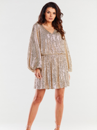 Сукня жіноча Awama A485 One Size Золотиста (5902360565302) - зображення 3