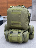 Рюкзак для активного використання з підсумками Eagle B08 55 літрів Green Olive (8144) - зображення 1