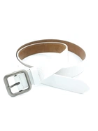 Жіночий шкіряний ремінь 2,8 х 100-115 см Weatro Білий kit-3cm-kozh-0017