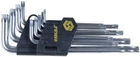 Комплект ключей Torx Sigma 9 предметов T10-T50 мм CrV короткие (4022211)