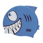 Шапочка детская для бассейна детская Zoggs Character Silicone Cap Синий