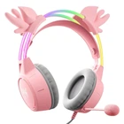 Навушники ігрові Onikuma Gaming Headset X15 Pro with Deer Ear (pink)