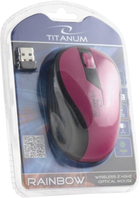 Mysz Esperanza Titanum Rainbow Wireless Różowa (5901299904787) - obraz 5