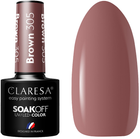 Lakier hybrydowy do paznokci Claresa Soak Off UV/LED Brown 305 5 g (5902846077855) - obraz 1