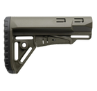 Приклад AR-15 / AR-10 / АК DLG TBS TACTICAL DLG-129 SHARP BUTTSTOCK (Mil-Spec) Оливковый