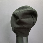 Зимняя шапка флисовая теплая тактическая 5.11 Tactical мужская женская Черный (5548) - изображение 3