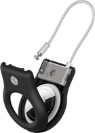 Holder z karabińczykiem Belkin Secure Holder with Wire Cable Airtag Black (MSC009btBK) - obraz 4