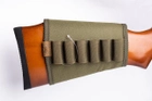 Патронташ на приклад на липучці тканина хакі 12 16 калібр 100 95097 Хаки - зображення 1