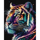 Картина по номерам Идейка Фантастический тигр с красками металлик extra, 40x50 см (KHO6527)